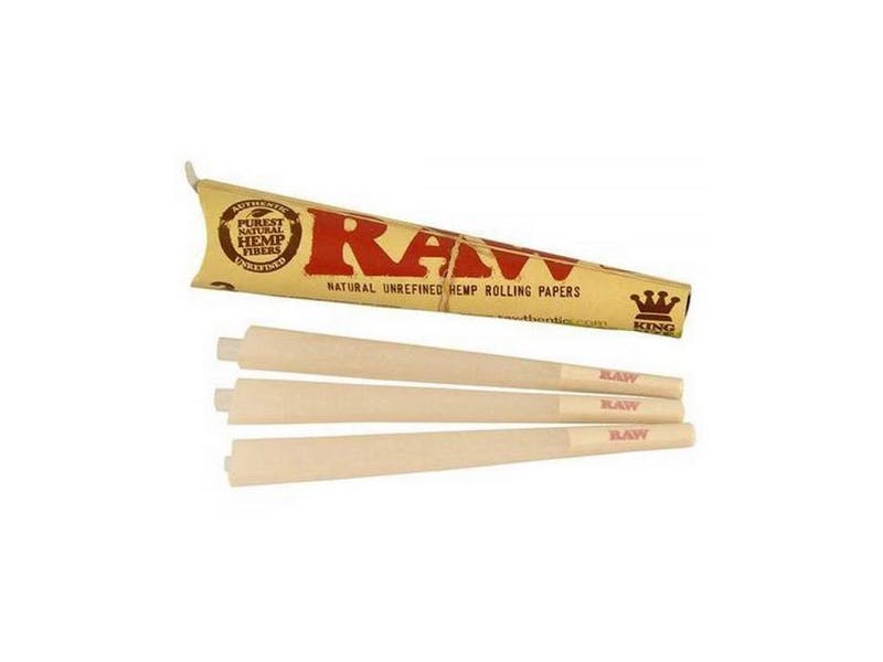 3 Raw King Pre Rolled Cone