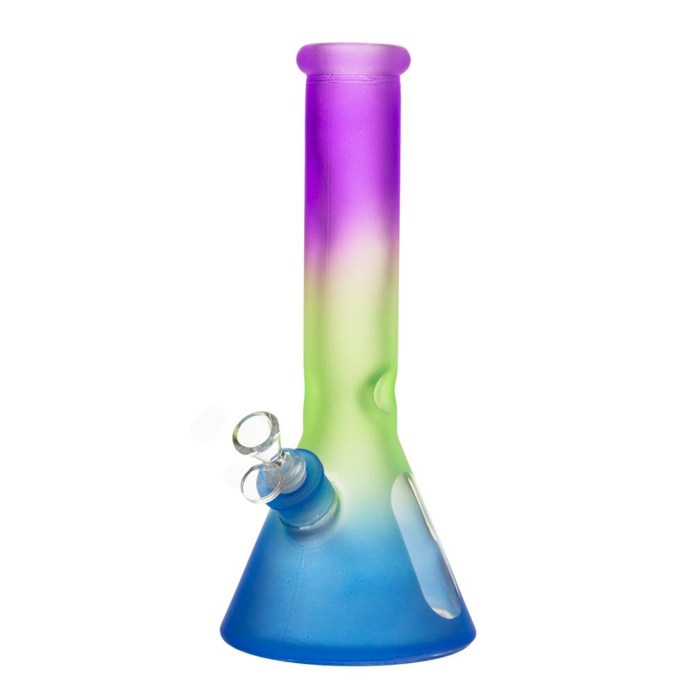 12" 7mm Iridescent Glass Bong