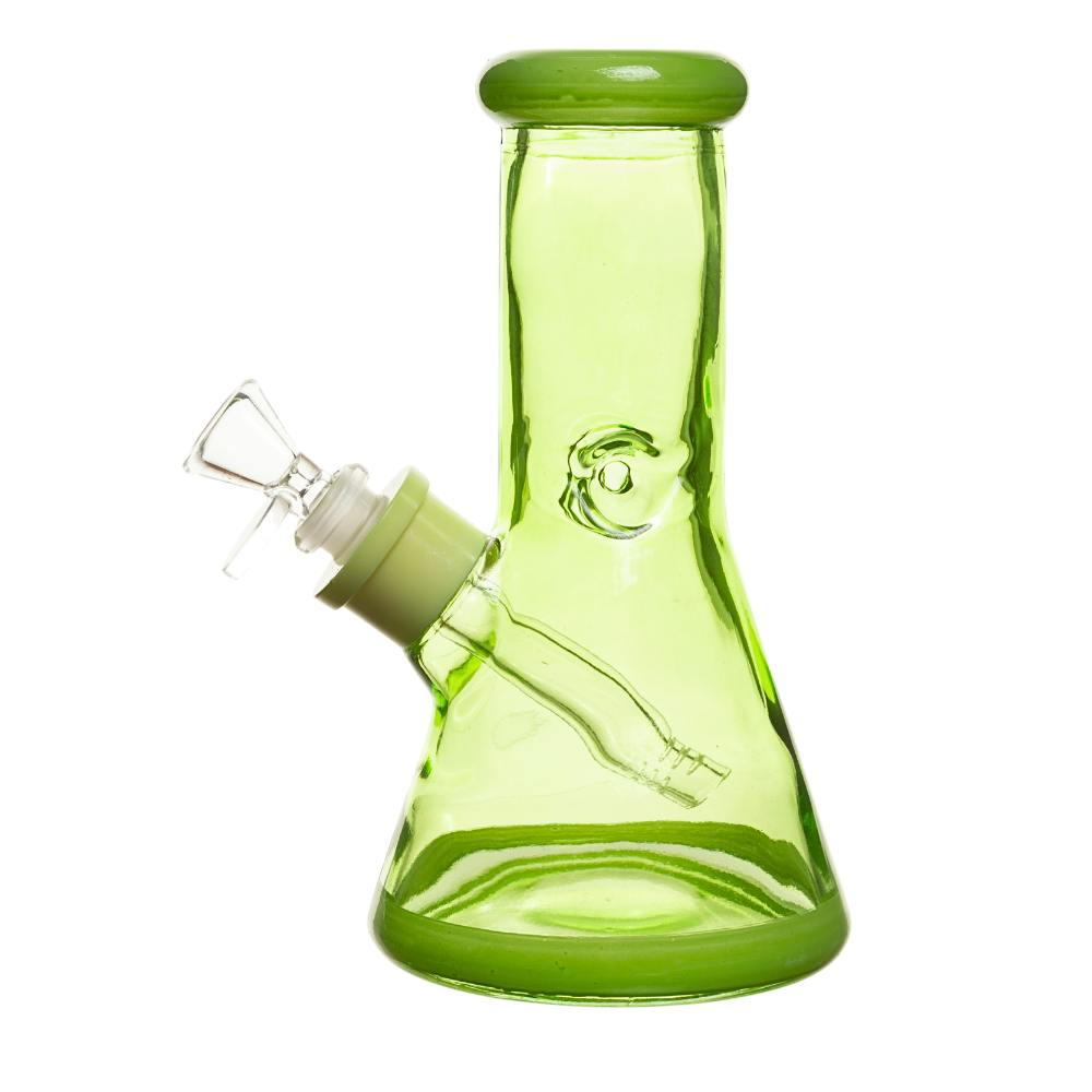 8" 7mm Clear Glass Bong