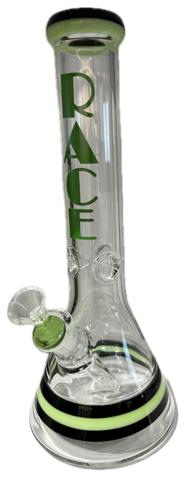 14" Race Kroniclez Original Colored Beaker Bong (Black&Green)