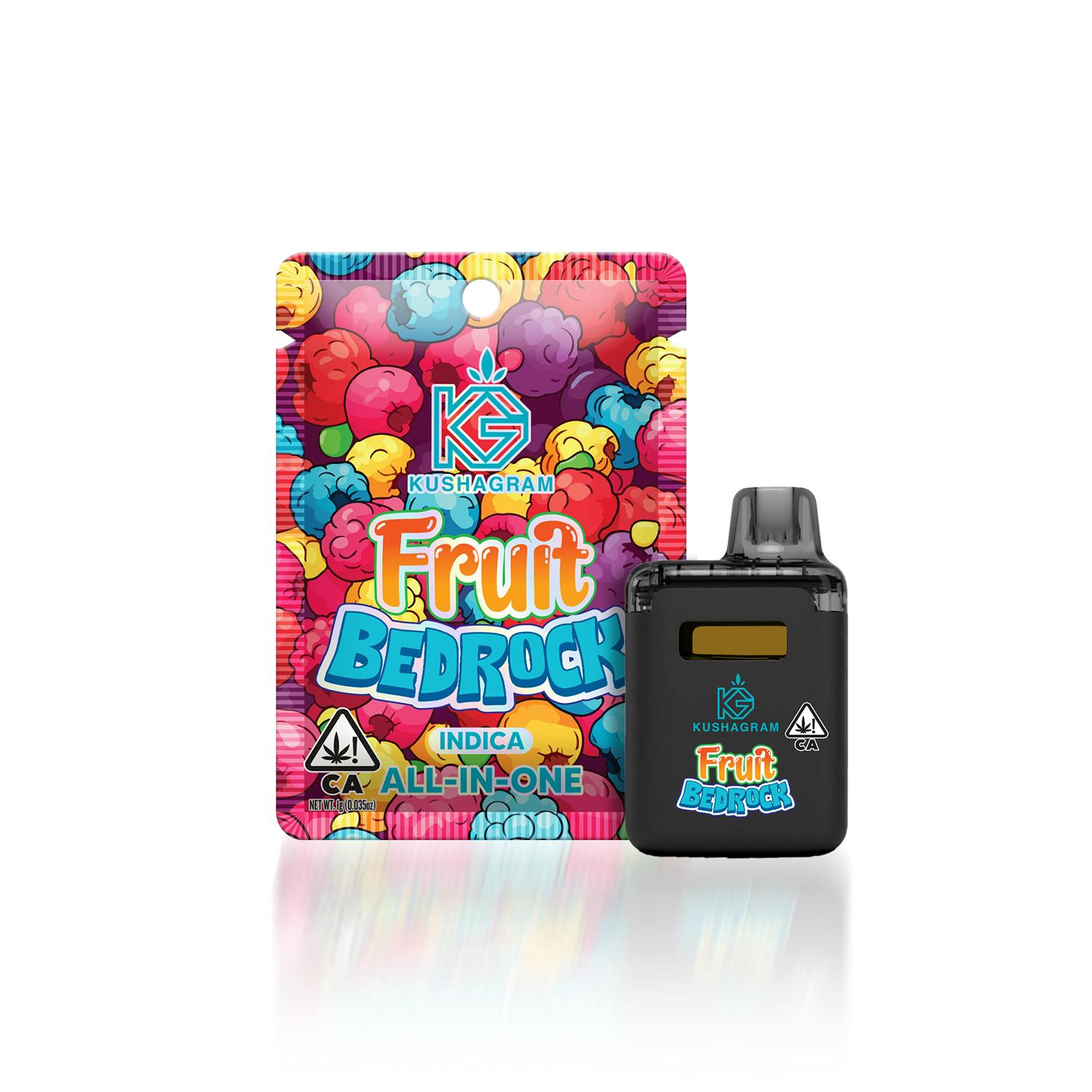Fruit Bedrock AIO Vape - 1g by KUSHAGRAM