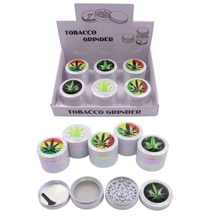 4 Parts 55MM Metal Grinder - Psychedelic