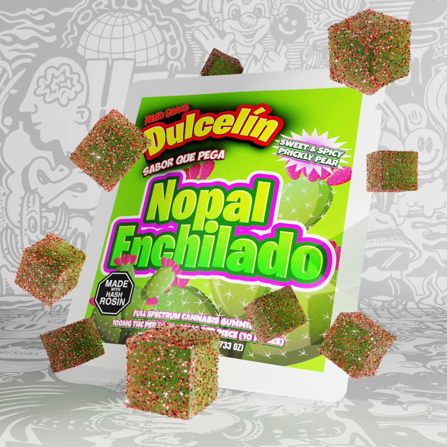 Pina Loca | 100mg Rosin Gummies | Dulcelin