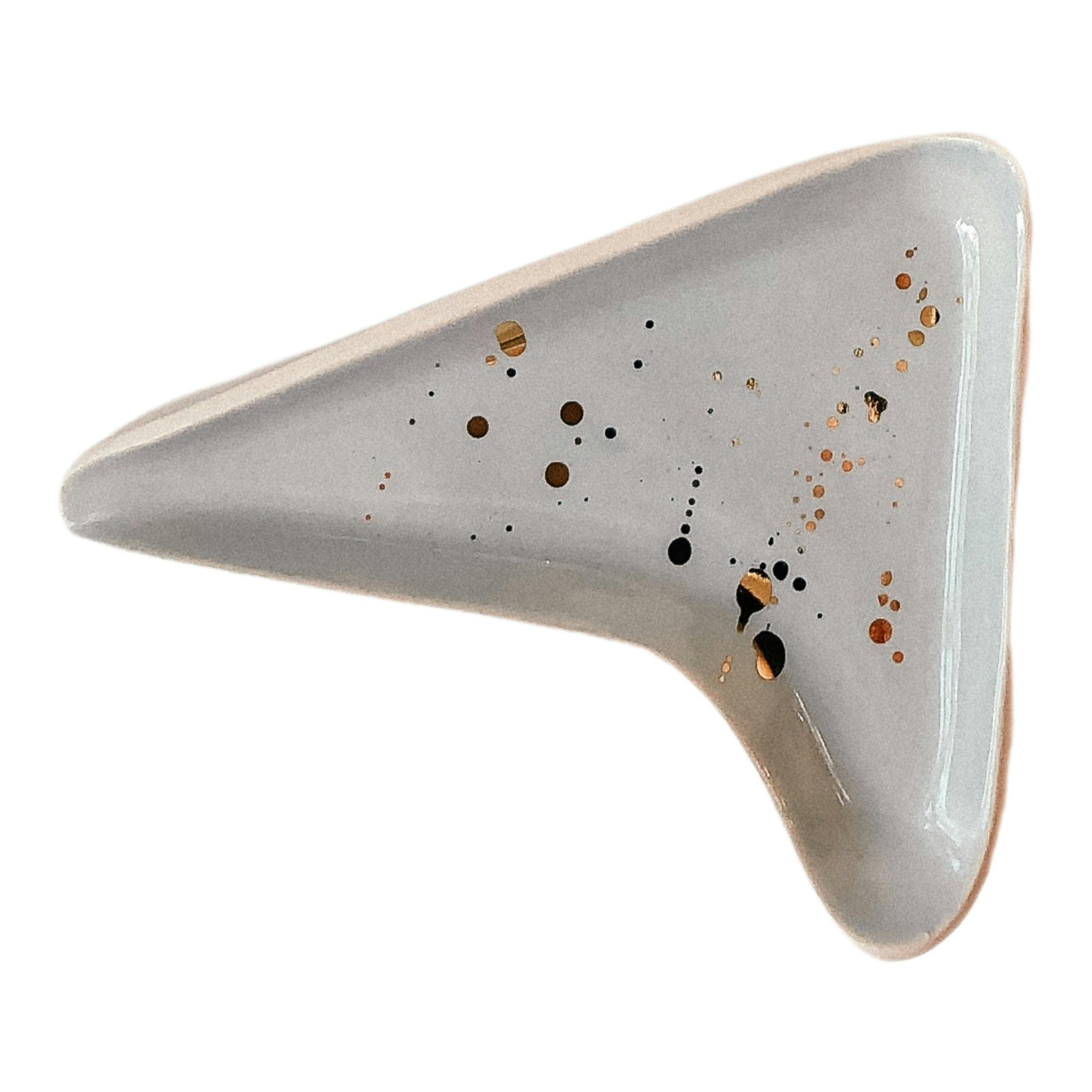 Wandering Bud French Blue Boomerang Tray