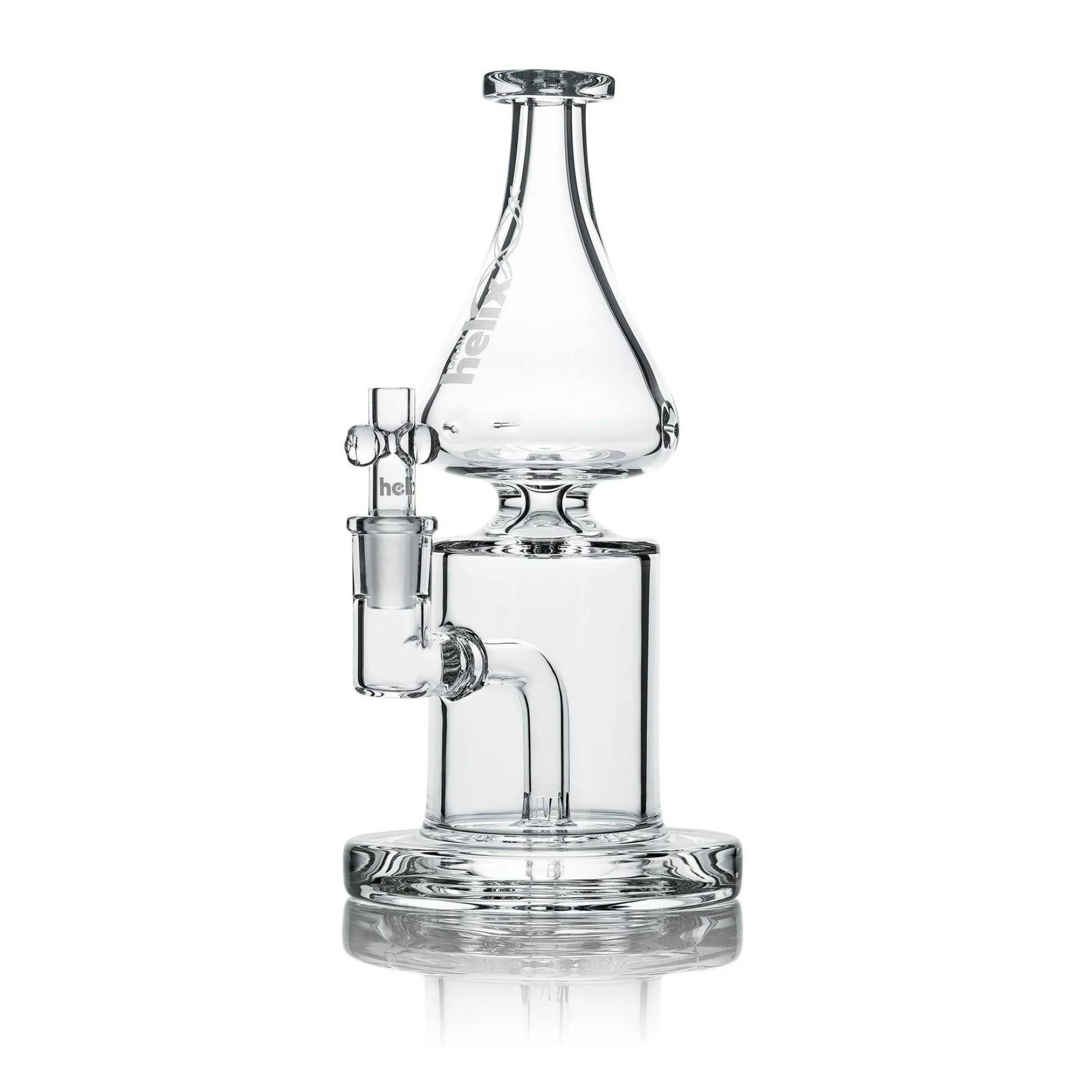 Helix Clear Straight Base Fixed Downstem Water Pipe