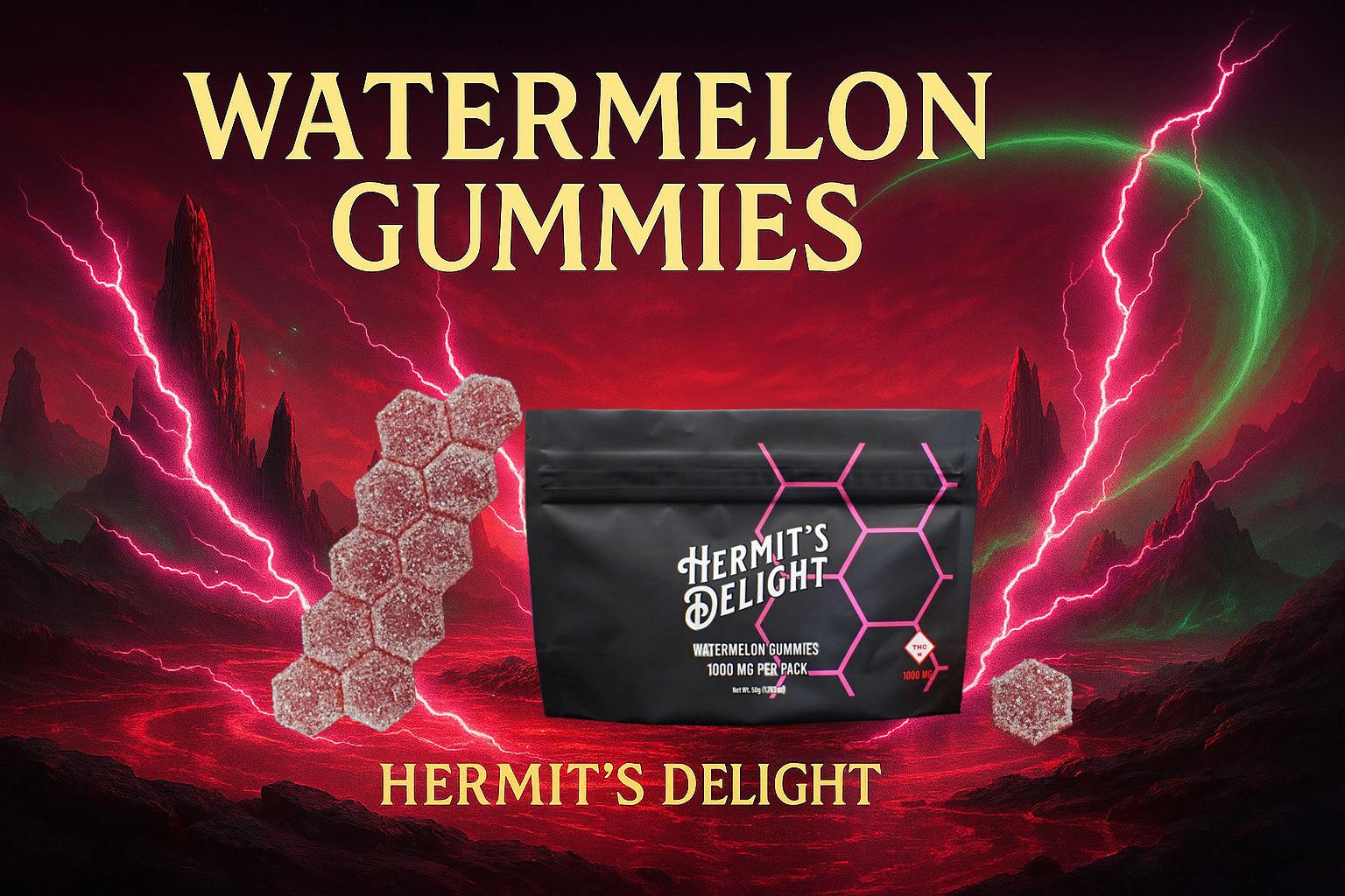 Watermelon | Gummies 1000mg (10ct)