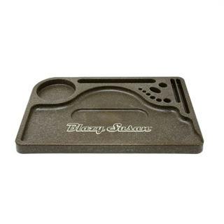 Blazy Susan Plastic Rolling Tray Brown