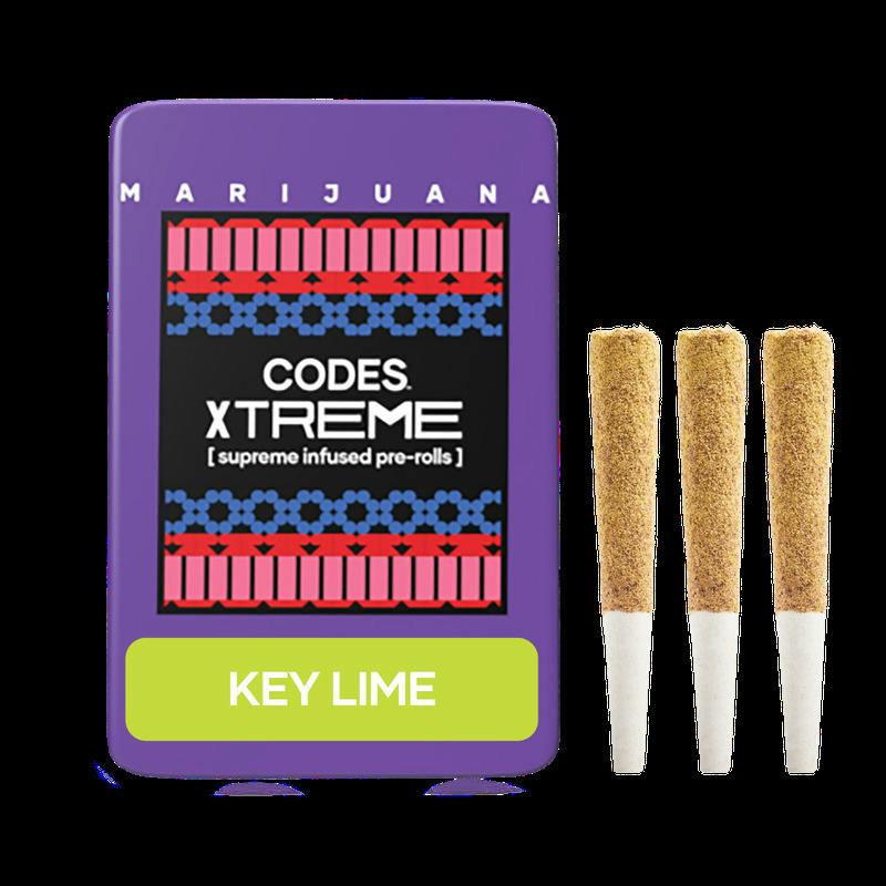 The Bridge | XTREME | Key Lime Infused Pre-Roll Pack 0.7g (3ct)