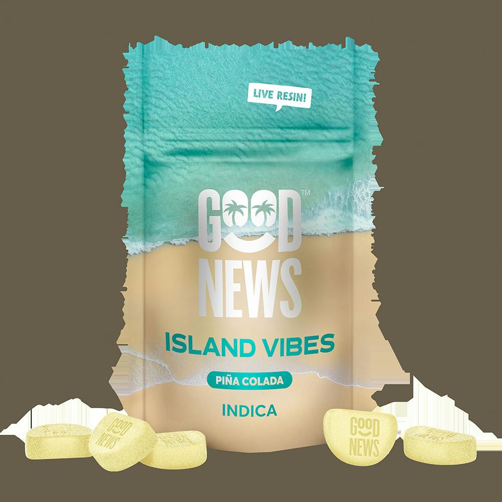 Island Vibes Pina Colada | Live Resin Gummies | 100mg (20pcs) cannabis product