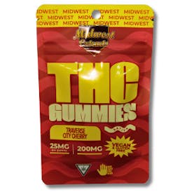 Midwest Extracts 200mg Traverse City Cherry Gummies