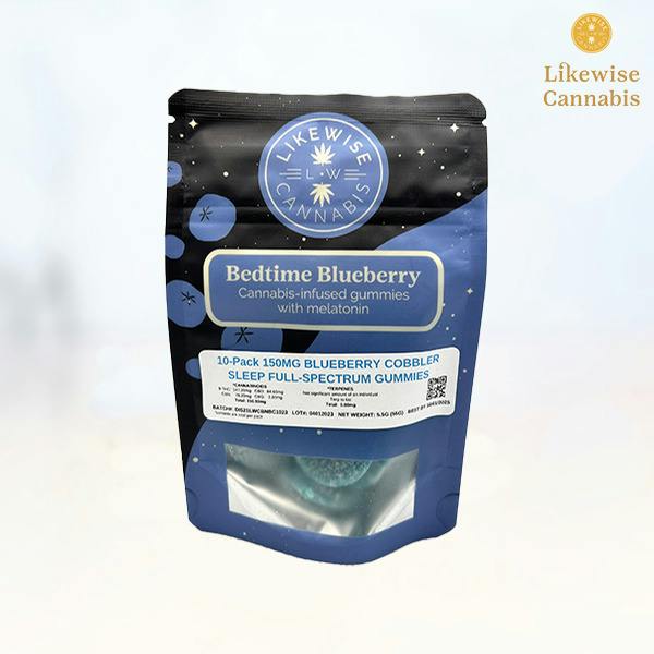 10-PACK 150MG BEDTIME BLUEBERRY SLEEP GUMMIES