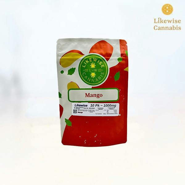10-PACK 1000MG MANGO GUMMIES - LIKEWISE