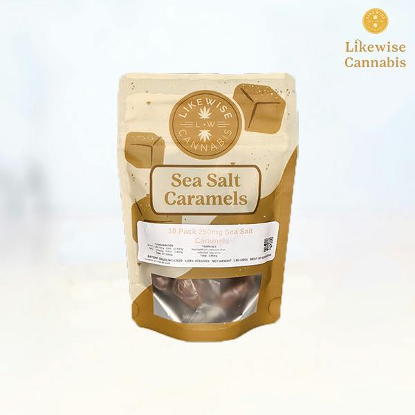 10-PACK 1000MG SEA SALT CARAMELS - LIKEWISE