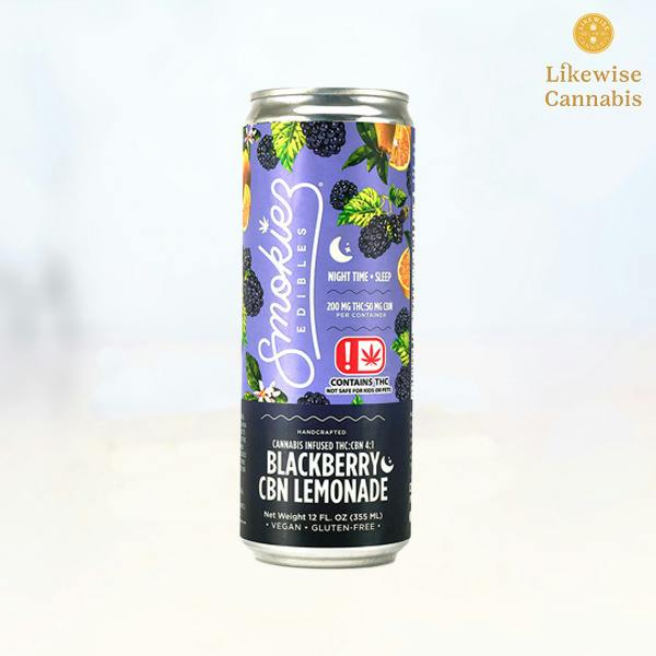 250MG THC 50MG CBN INFUSED BLACKBERRY LEMONADE - SMOKIEZ