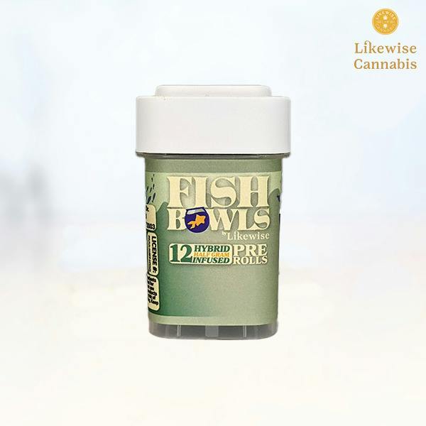 12-PACK 6G TROPICAL PUNCH INFUSED FISH BOWL PREROLLS - LIKEWISE