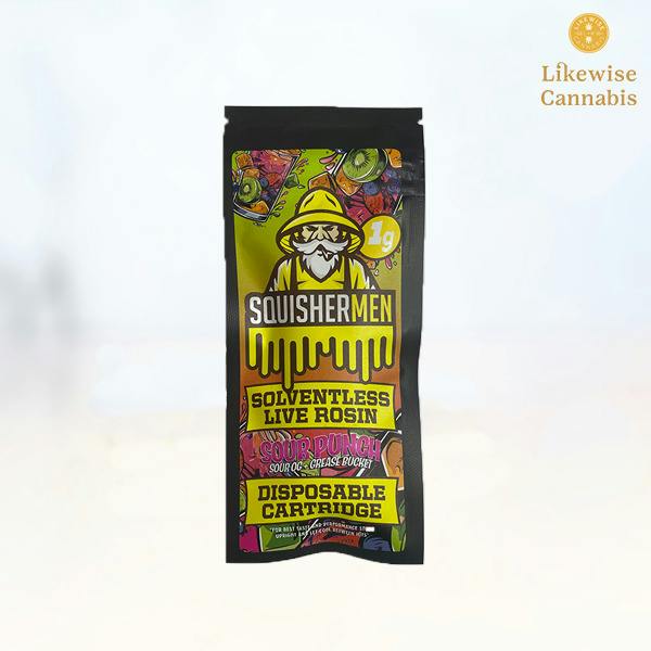 PEACH FRIED PIE 1G LIVE ROSIN DISPOSABLE - SQUISHERMEN