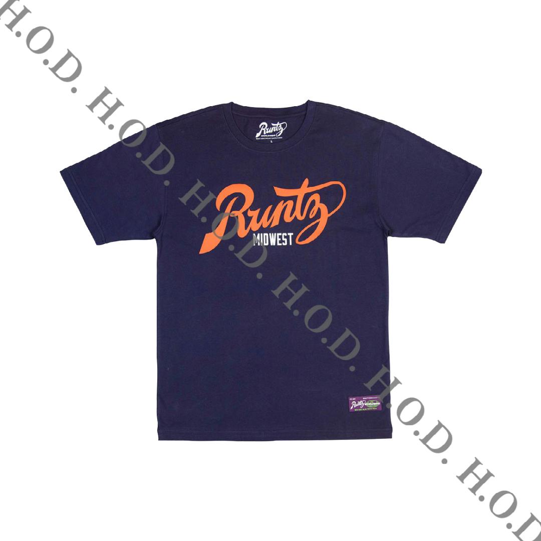 Runtz Navy Midwest Tee 2XL