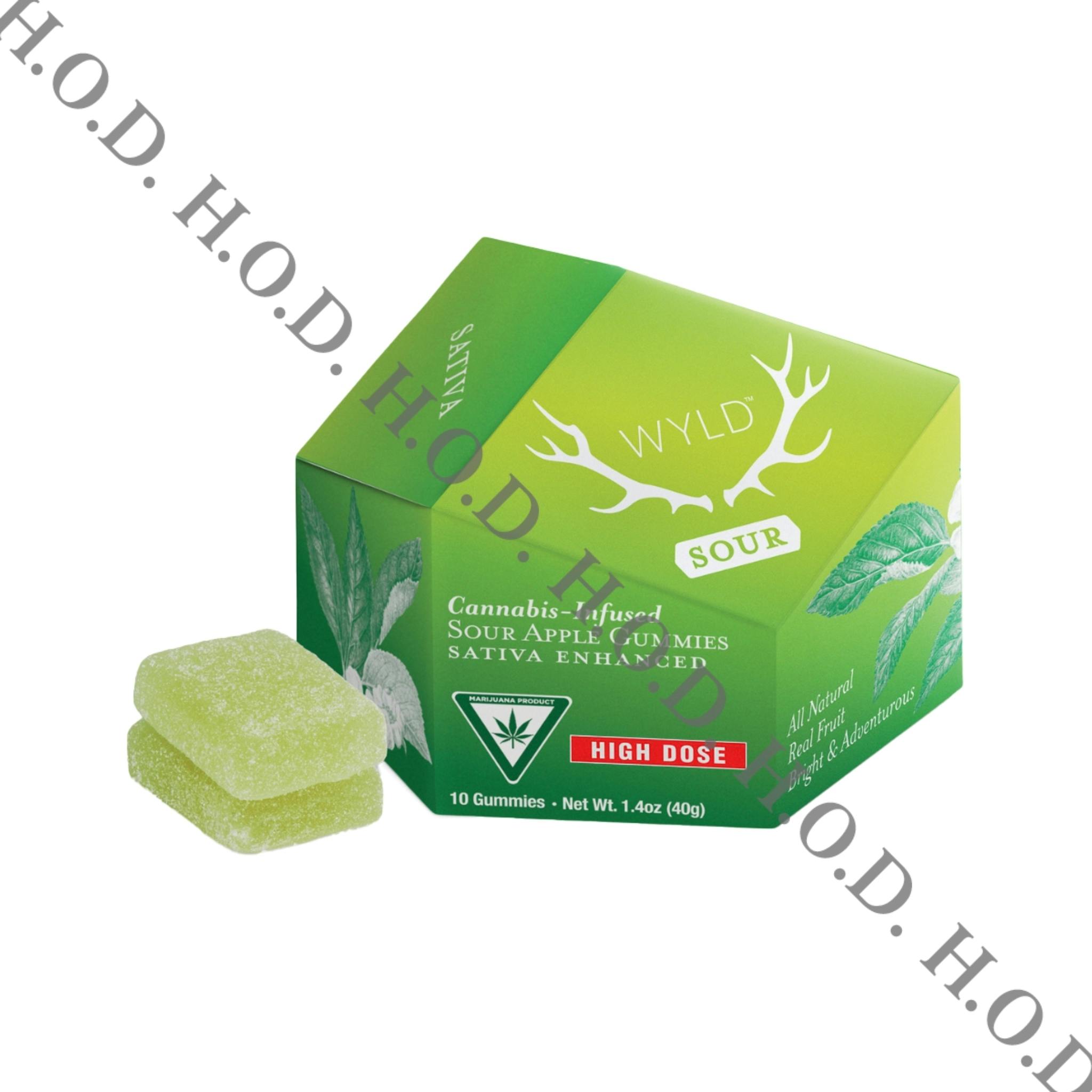 WYLD Sour Apple Gummies
