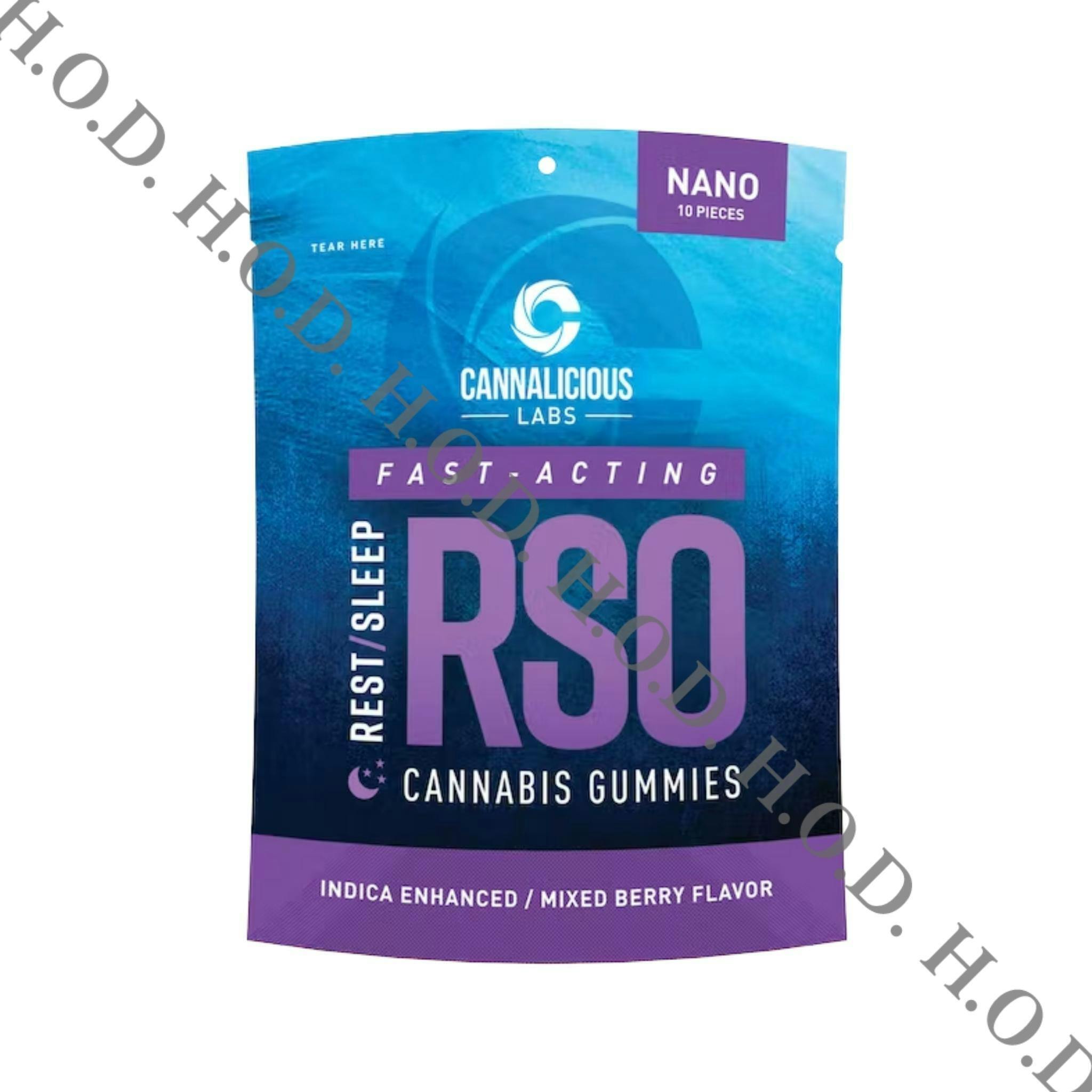 Cannalicious Elderberry Rest RSO Gummies