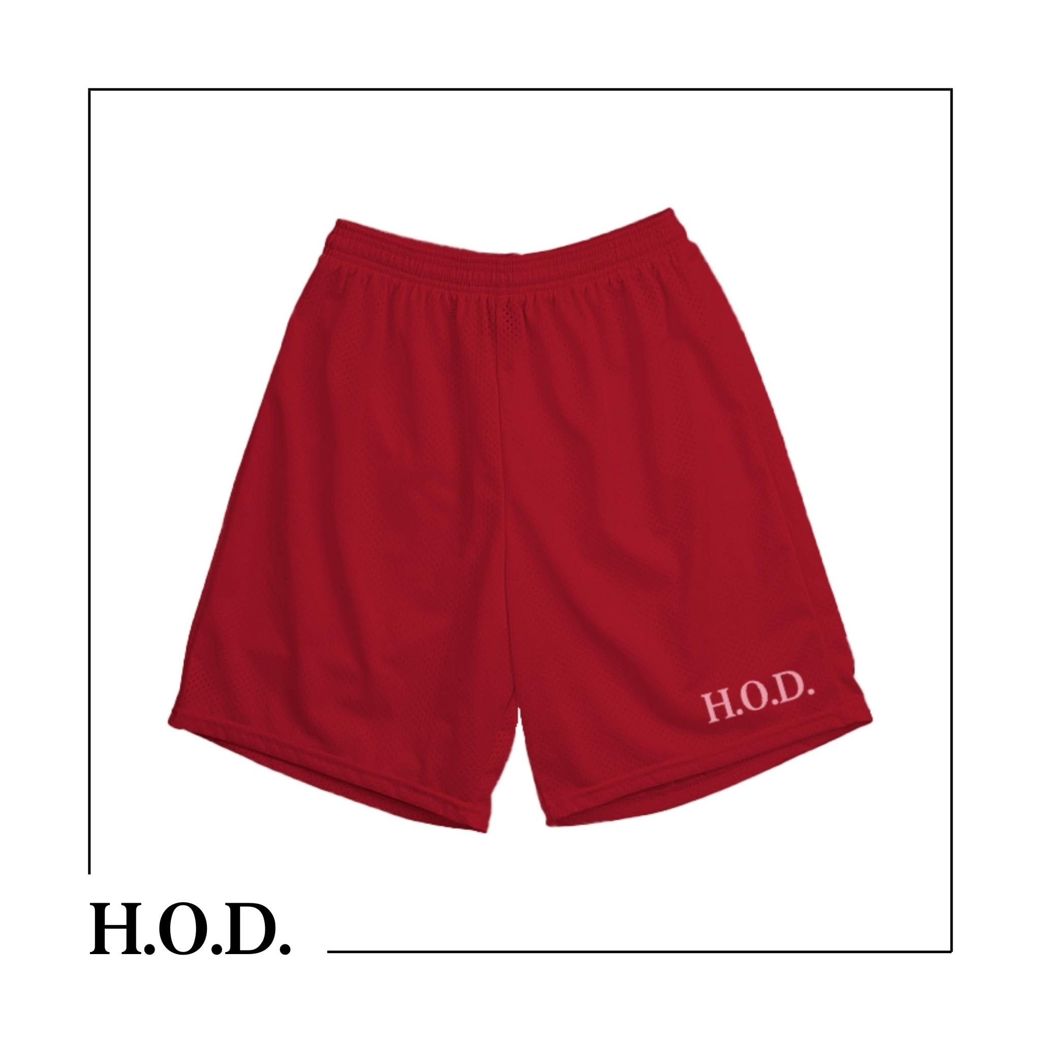 H.O.D. Red Basketball Shorts 3XL