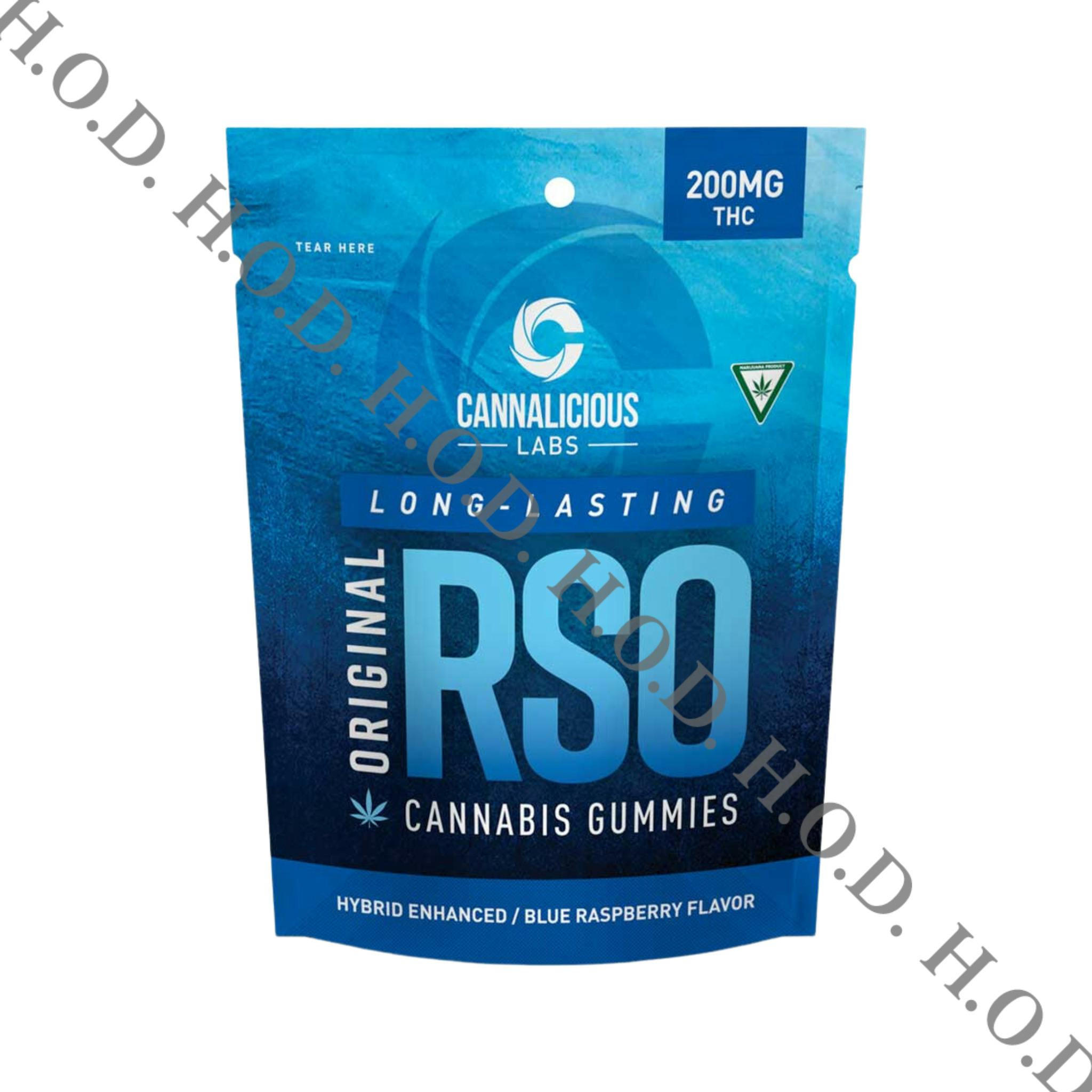 Cannalicious Blue Raspberry RSO Gummies