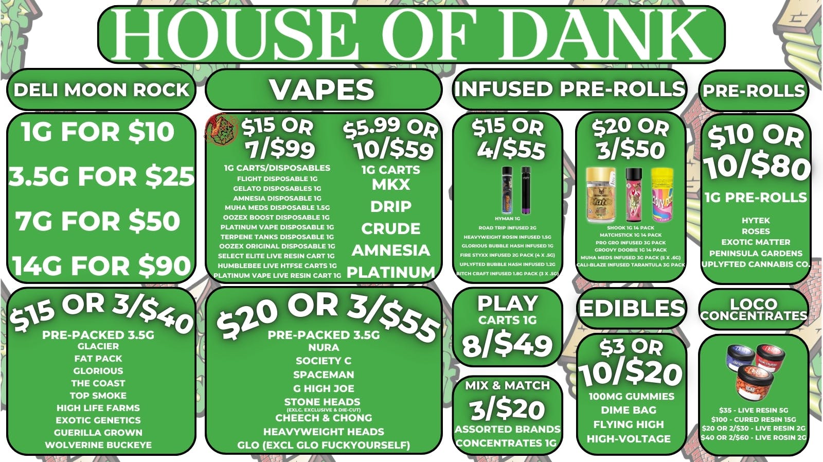 🌕HOME INFUSIONS🌕 at HOUSE OF DANK MONROE REC Weedmaps
