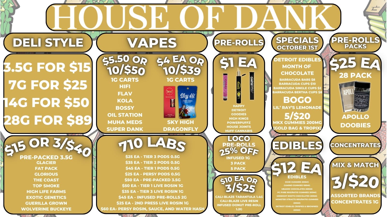 🏡HOMEMADE DEALS🏡 at HOUSE OF DANK ANN ARBOR REC Weedmaps