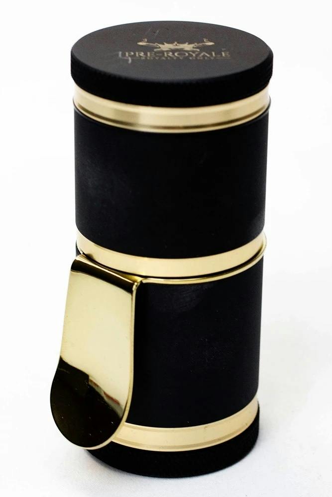 Royale G Mini Metal Anodised Aerospace Aluminium Herb Grinder - Matte Black