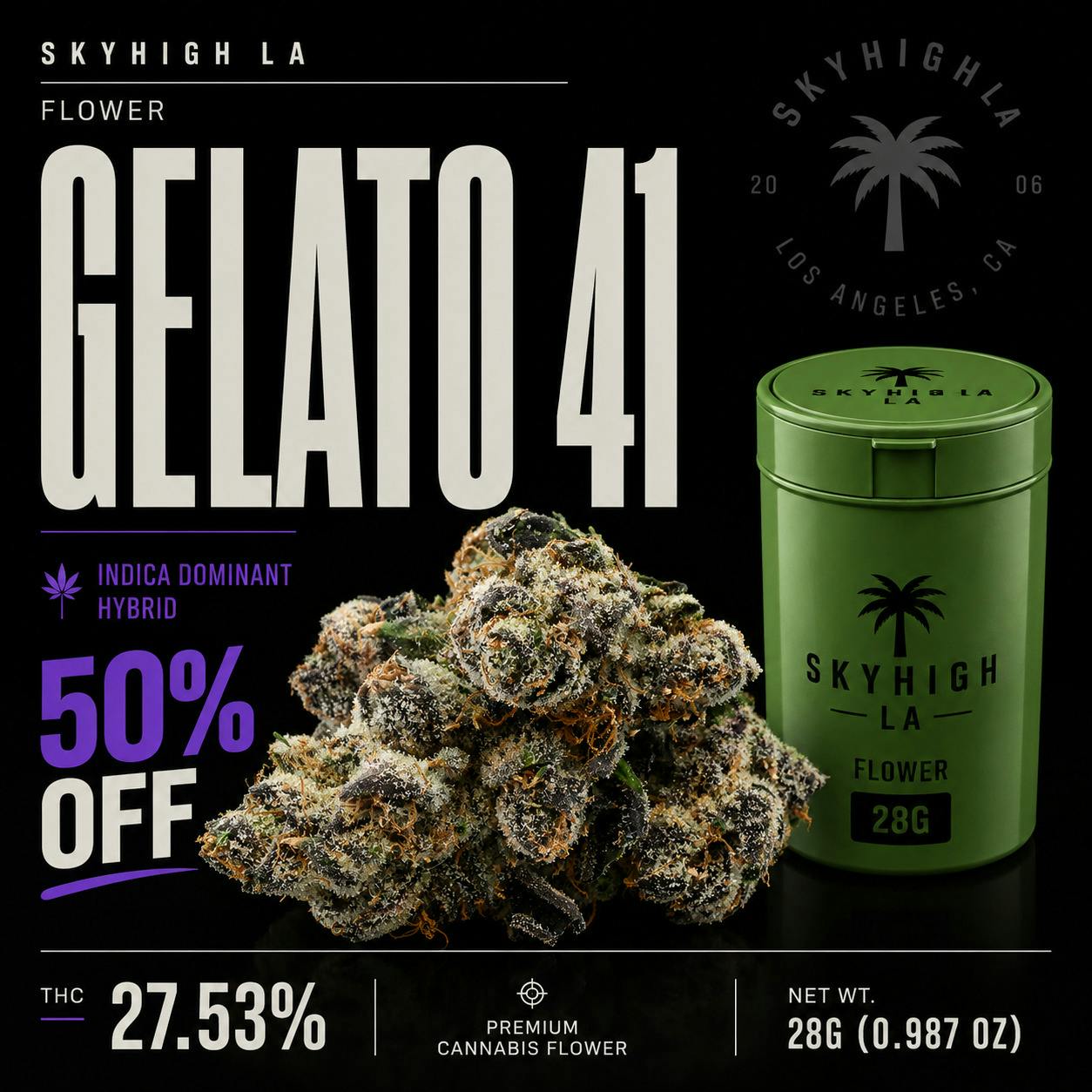 SkyHigh LA Flower: Gelato 41
