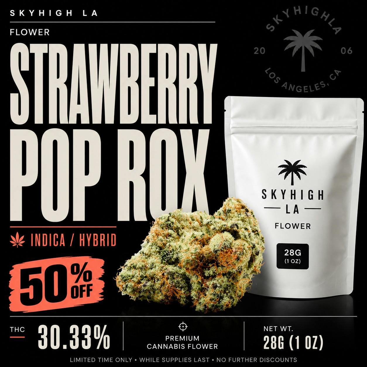 SkyHigh LA Flower: Strawberry Pop Rox