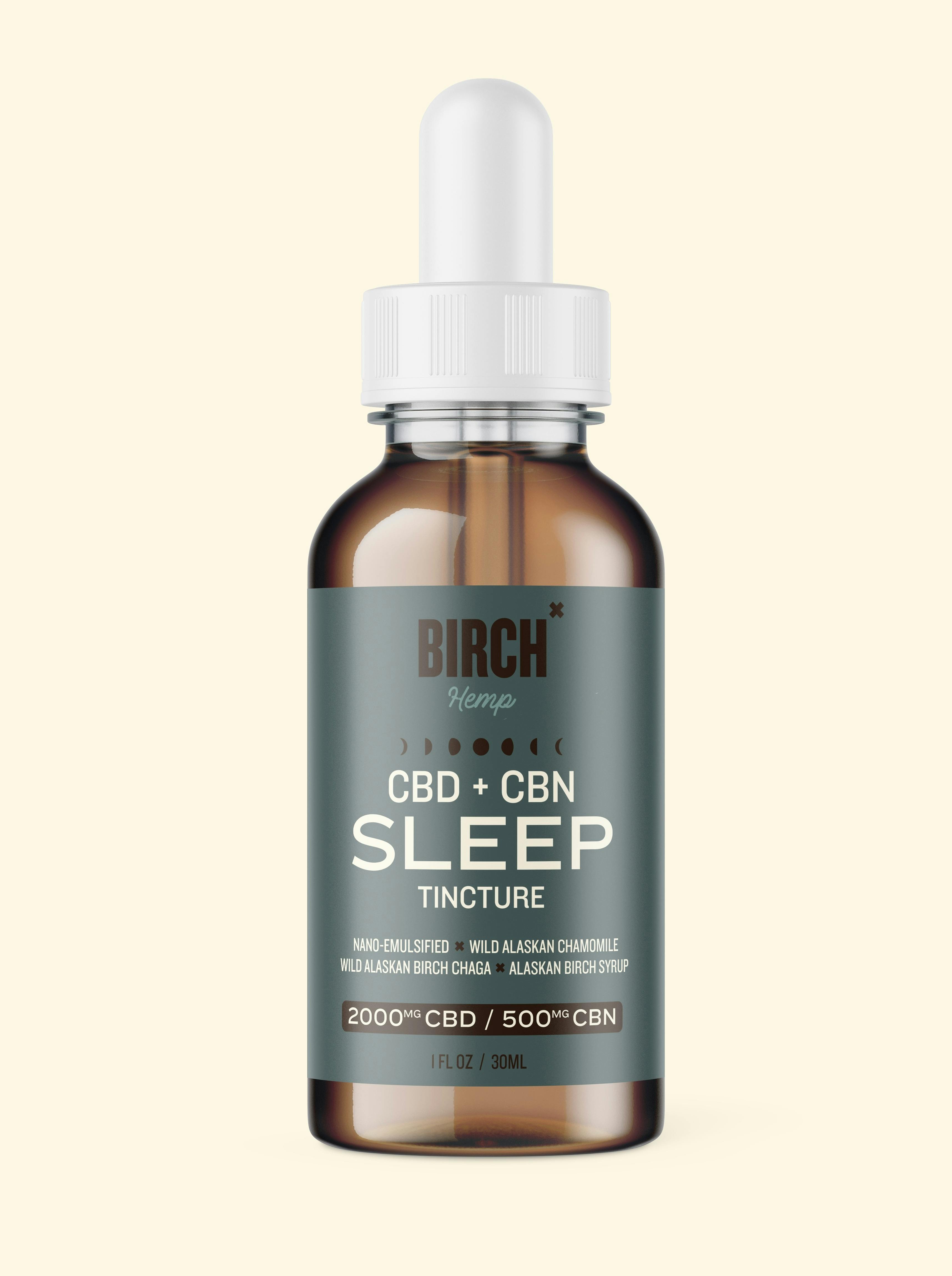 Birch Alaska Sleep Tincture 2000mg CBD 500mg CBN
