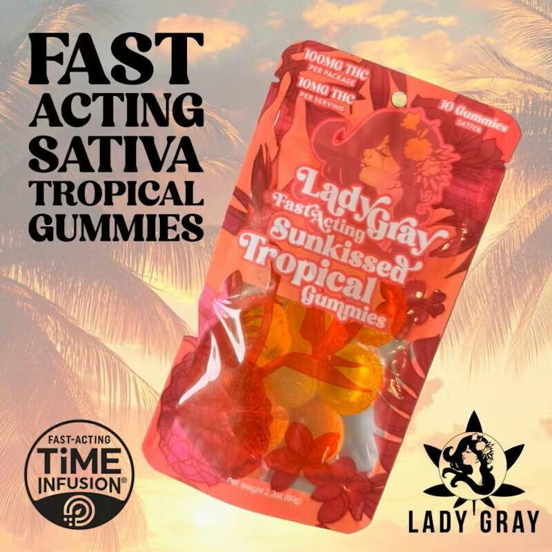 (S) Sunkissed Tropical Gummies - Lady Gray - 10 pack