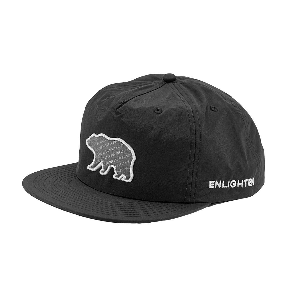 Enlighten Flat Bill Snapback Cap - Bear