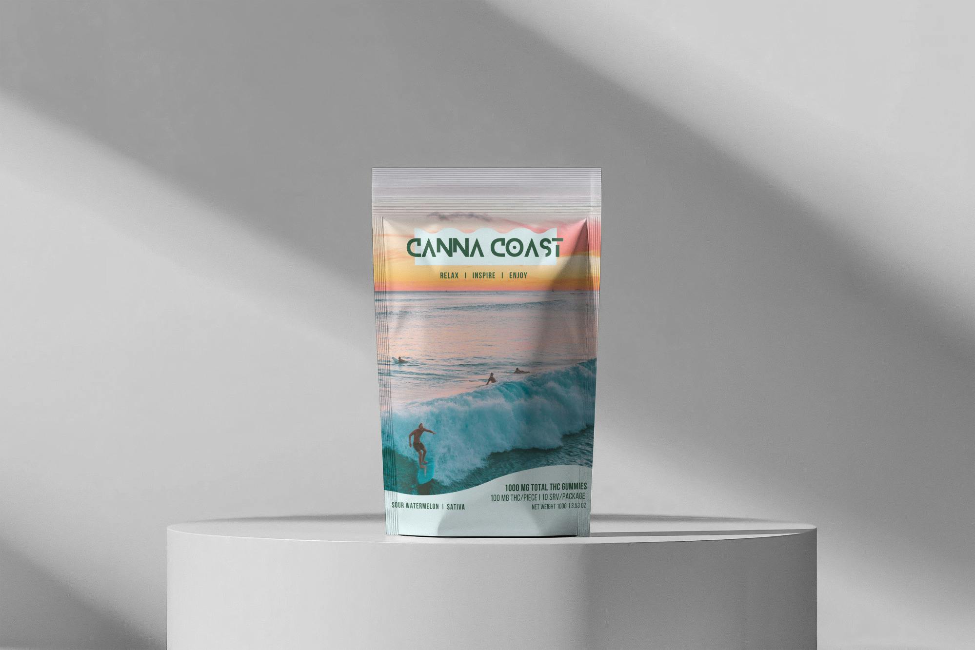 Canna Coast - Edible - Blue Raspberry Gummies (THC + CBN)