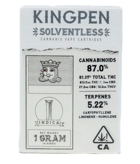 Kingpen Solventless Cartridge - Original Z