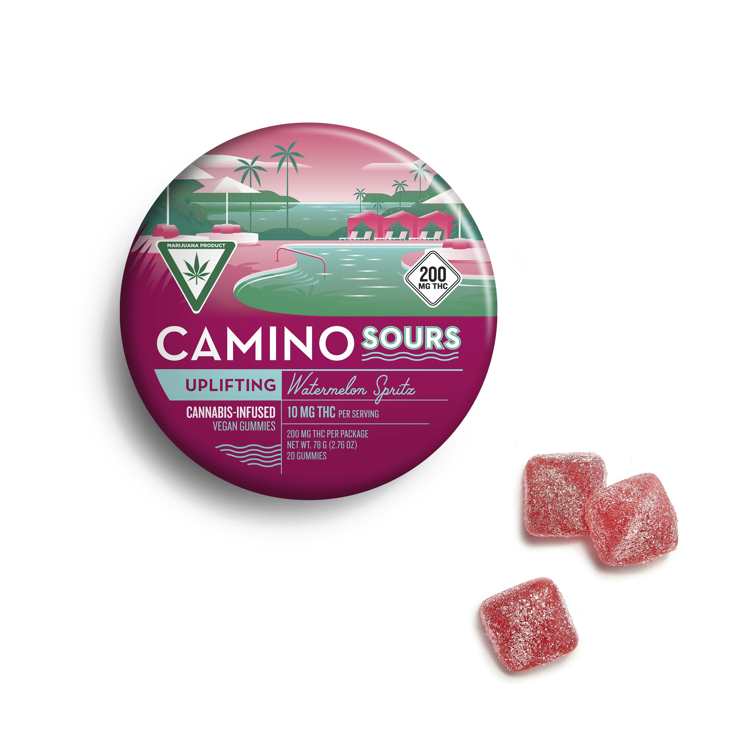 Watermelon Spritz | Sour Gummies | 200mg (10pk) cannabis product