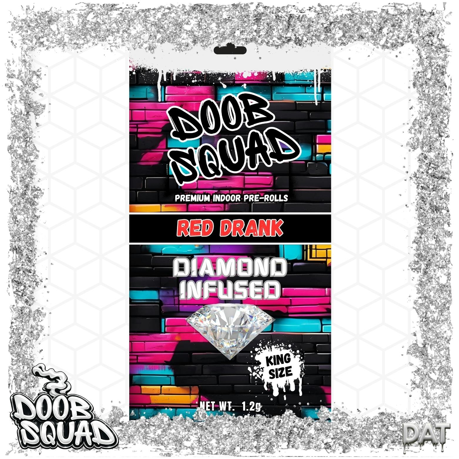 Doob Squad | 1.2g Diamond Infused Preroll | Red Drank