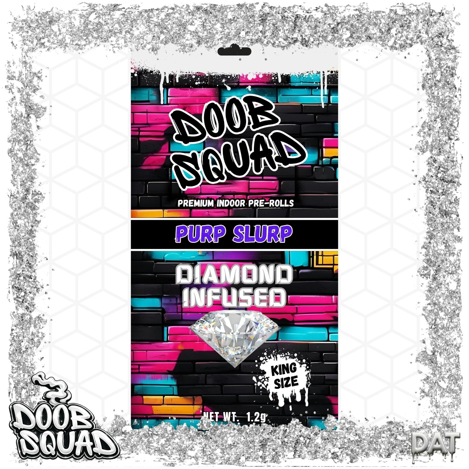 Doob Squad | 1.2g Diamond Infused Preroll | Purp Slurp