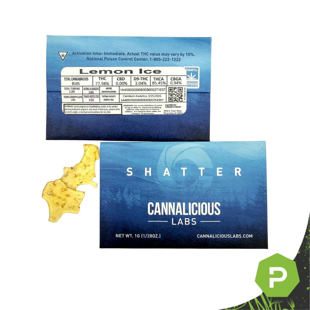 Cannalicious | 1g Shatter | Blue Cookies