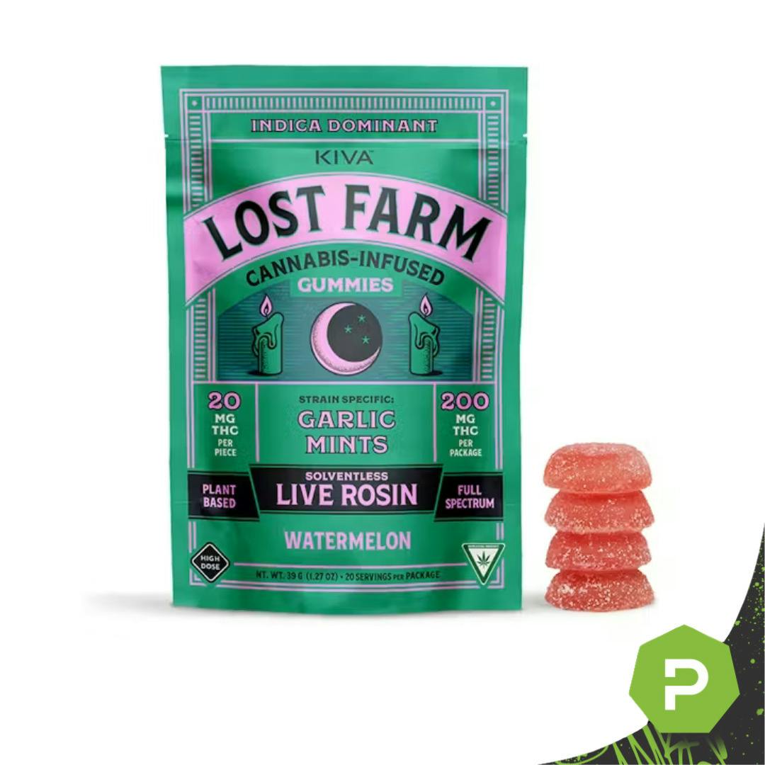 Lost Farm | 200mg Live Rosin Gummies | Watermelon