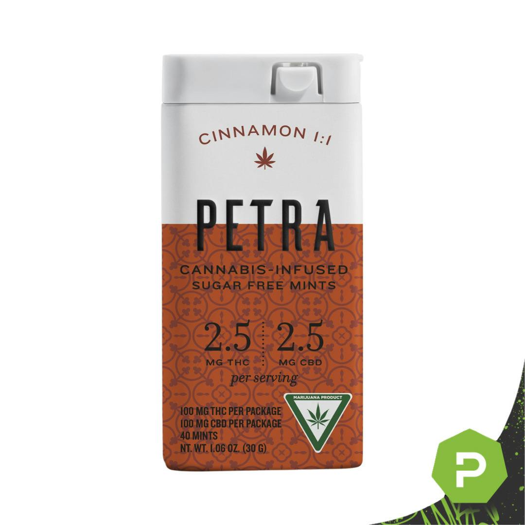 Petra | 100mg Mints | Cinnamon 1:1 CBD
