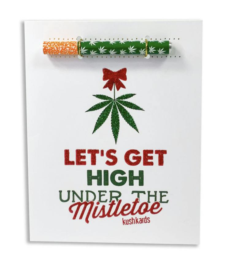 KushKards- One-Hitter Card - Mistletoe