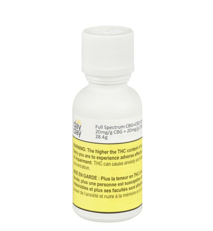DayDay- Full Spectrum CBG+CBD Oil- 30ml
