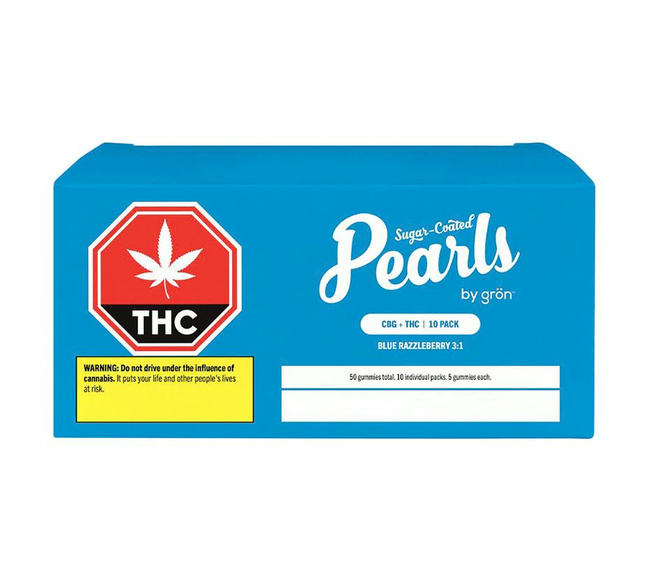 Pearls 50- Blue Razzleberry 3:1 CBG/THC 10x5pk