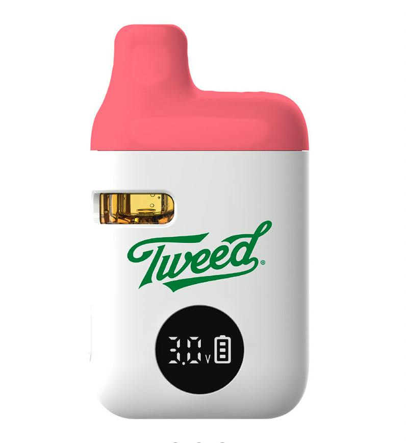 Tweed- Sour Raspberry Liquid Diamonds Disposable AIO Hybrid 95.2%- 0.95g