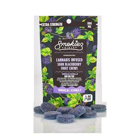 Blackberry Sour Indica Gummies - 800mg by Smokiez