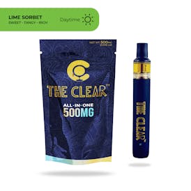 Lime Sorbet AIO Vape - .5g by The Clear