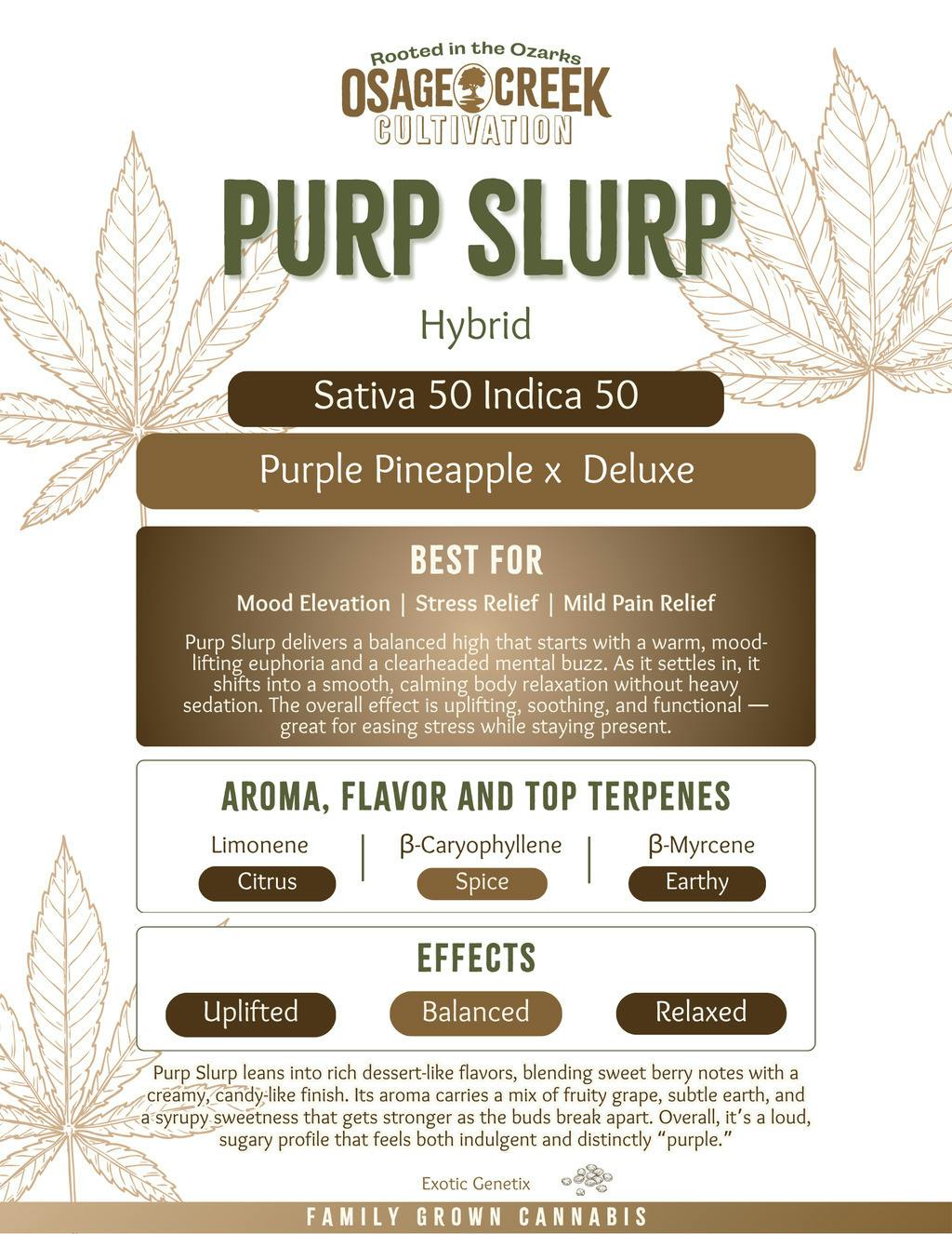 Purp Slurp Sugar at The Treatment Cannabis Dispensary