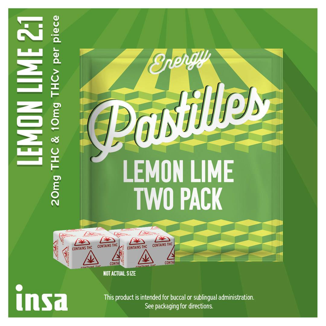 Lemon Lime Diamond Infused Pastilles [2:1 THC:THCV] 2ct