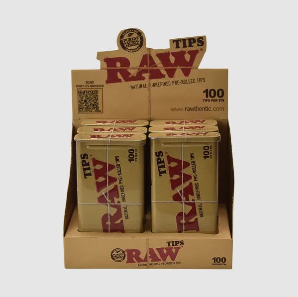 Raw Pre-Roll Tips 100 pk